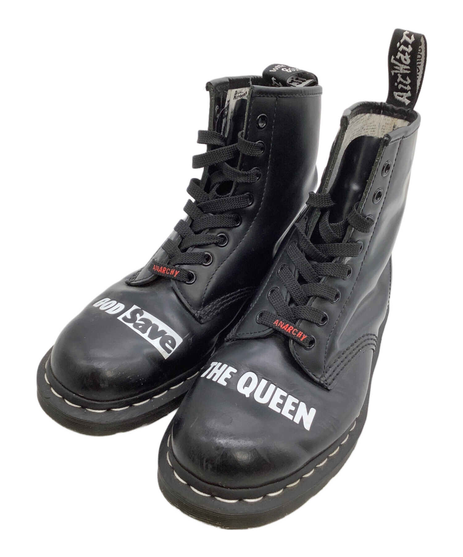 未使用級 Dr.Martens×SexPistols コラボ 3ホールブーツ 中古・古着通販】Dr.Martens (ドクターマーチン) 8ホールブーツ SEX