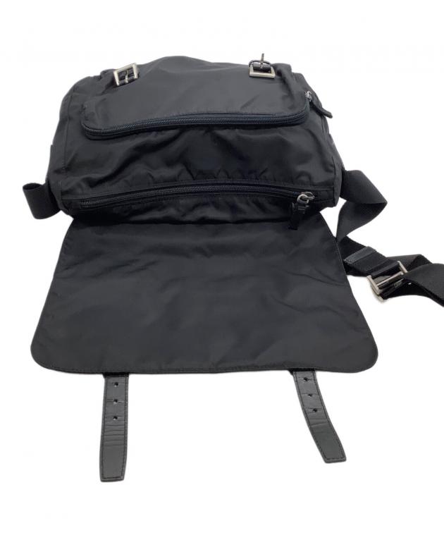 中古・古着通販】PRADA (プラダ) ナイロンショルダーバッグ ブラック