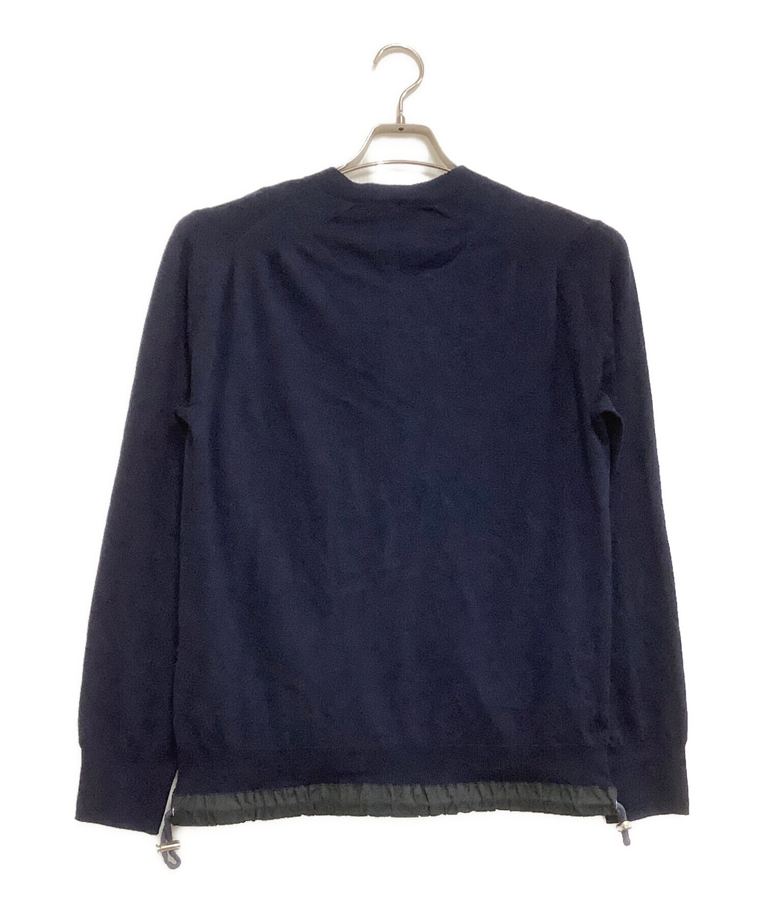 中古・古着通販】sacai (サカイ) 薄手カーディガン ドローコードウール