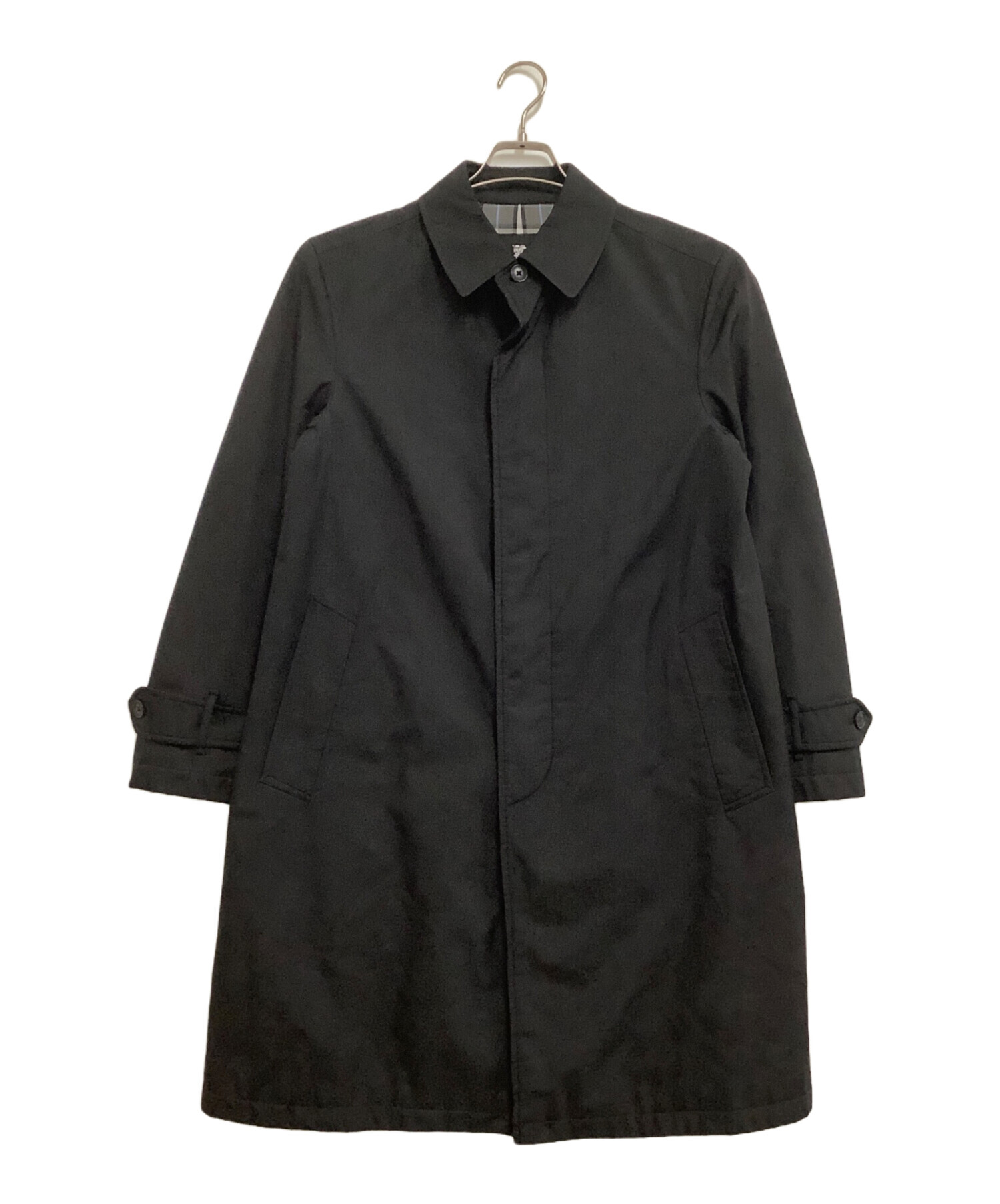 美品　バーバリー　ブラックレーベル　ステンカラーコート　Mサイズ　春コート 中古・古着通販】BURBERRY BLACK LABEL (バーバリーブラックレーベル