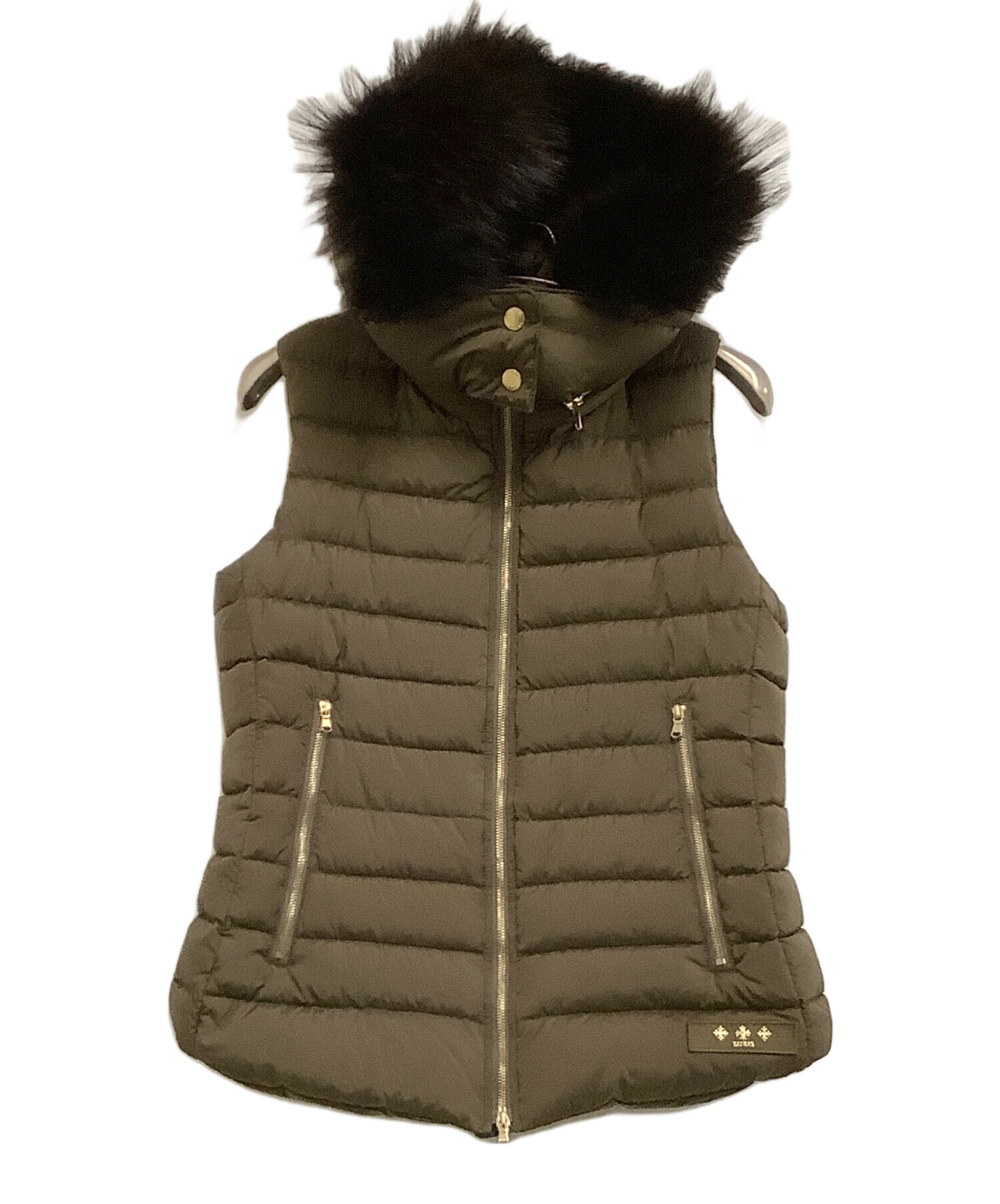 中古・古着通販】TATRAS (タトラス) フード付ダウンベスト ダーク