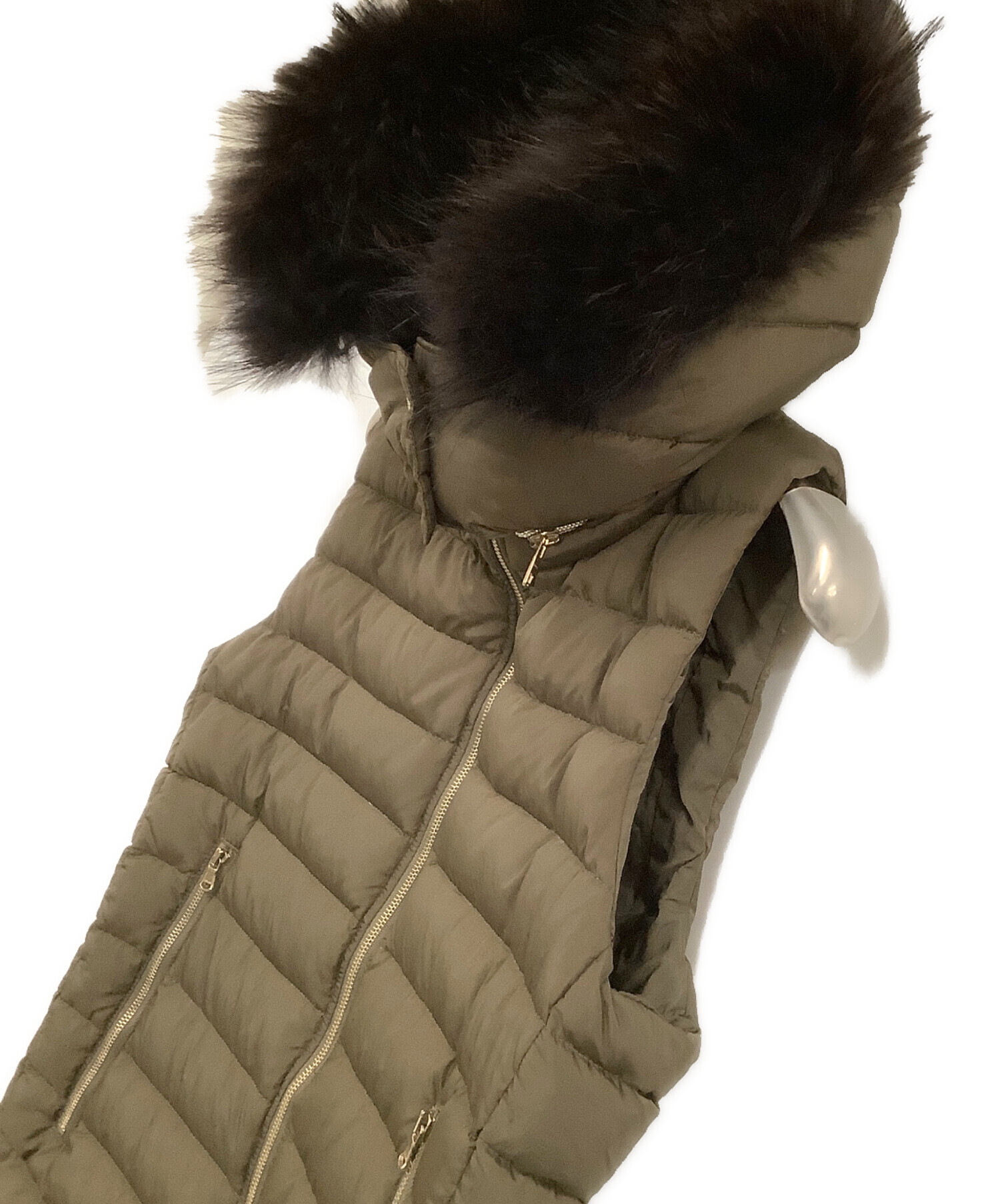 中古・古着通販】TATRAS (タトラス) フード付ダウンベスト ダーク