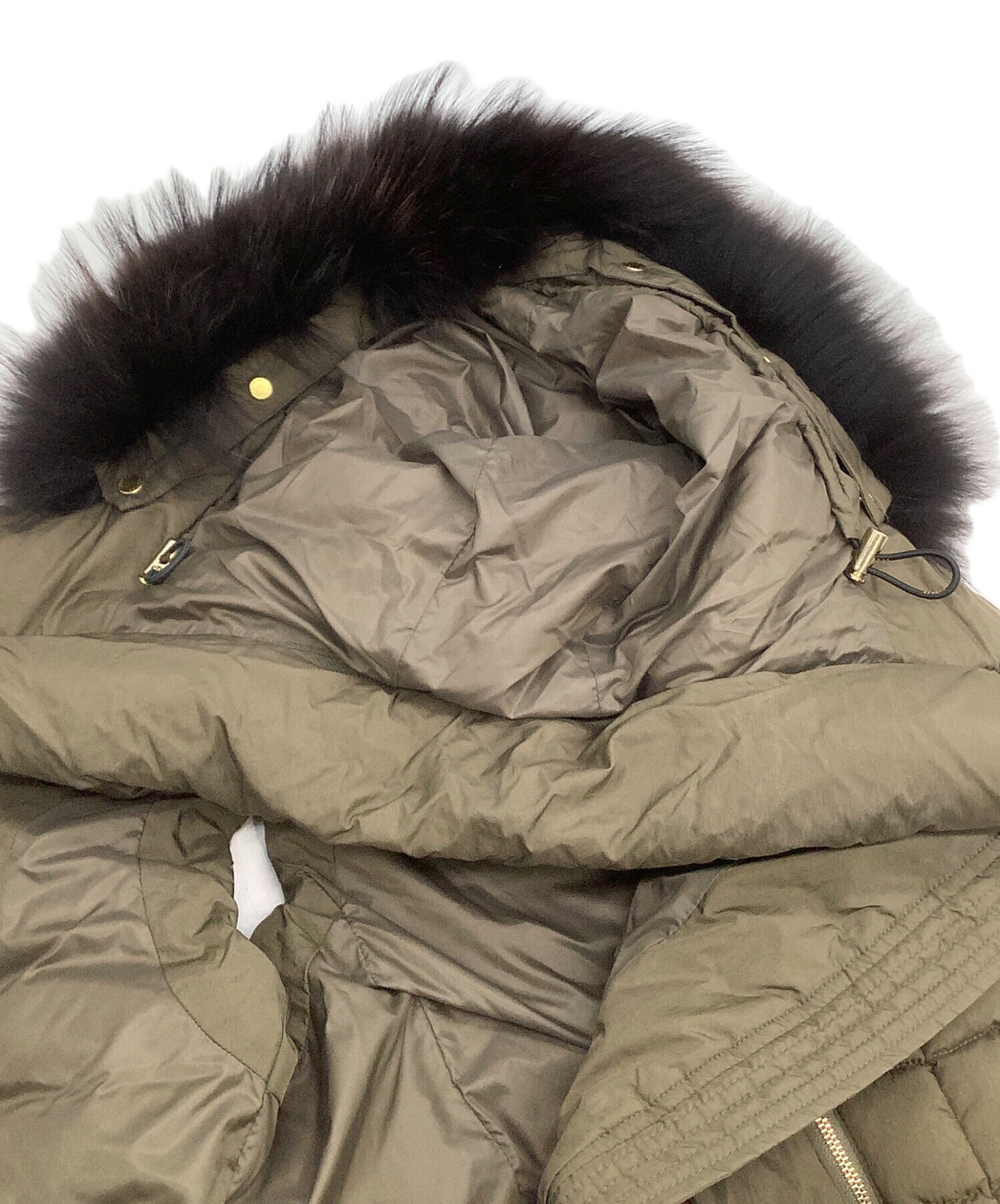 中古・古着通販】TATRAS (タトラス) フード付ダウンベスト ダーク