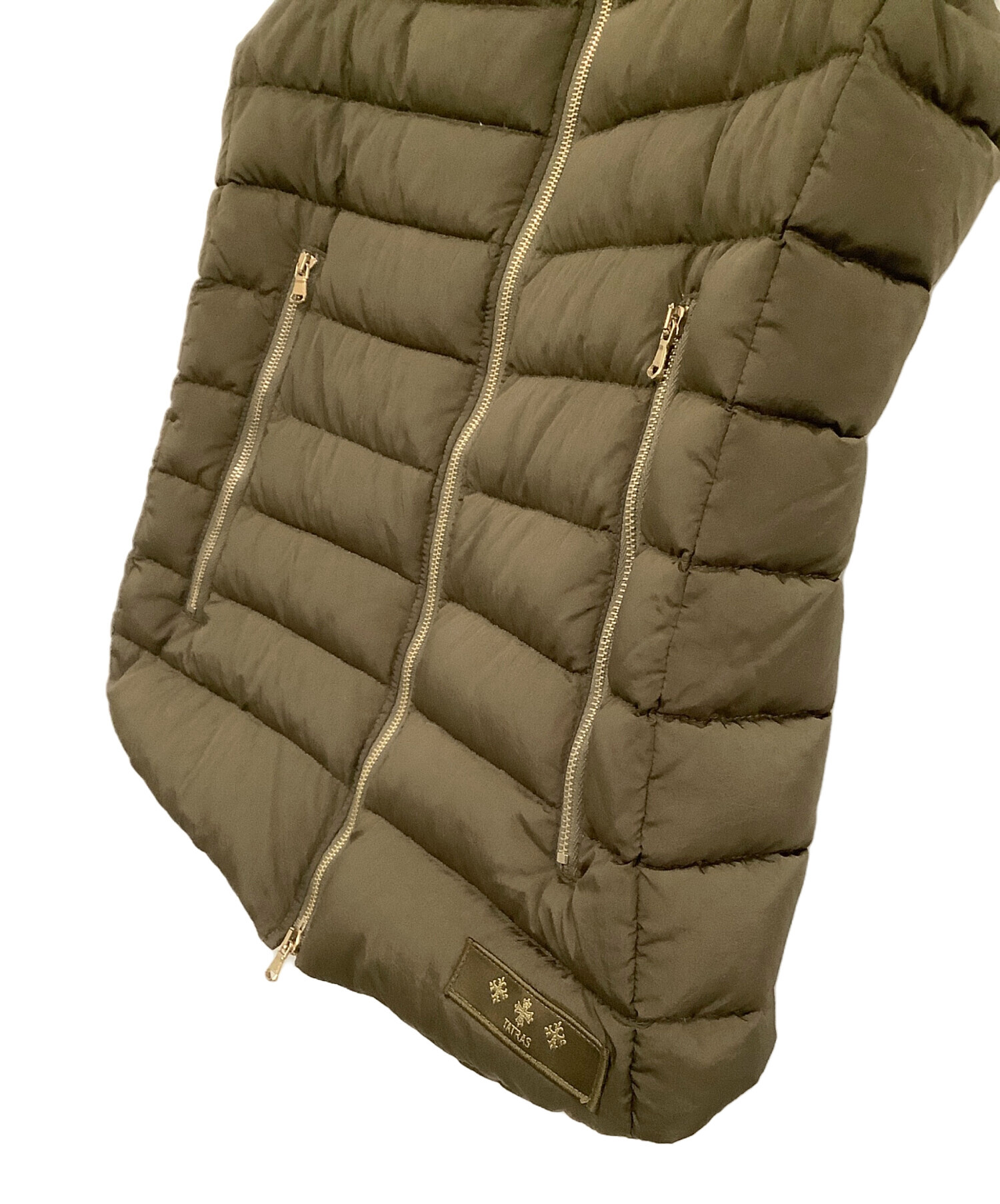 中古・古着通販】TATRAS (タトラス) フード付ダウンベスト ダーク