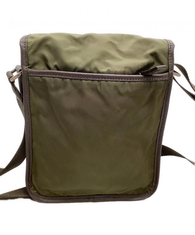 中古・古着通販】PRADA (プラダ) ショルダーバッグ カーキ×ブラウン