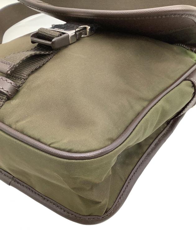 【新春セール！】PRADA ショルダーバッグ　カーキ　レディース・メンズ 中古・古着通販】PRADA (プラダ) ショルダーバッグ カーキ×ブラウン