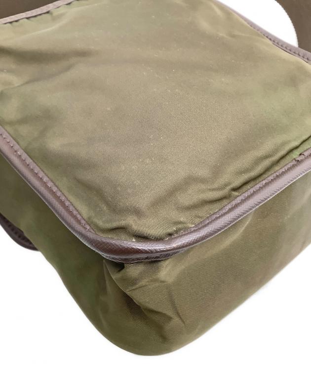 中古・古着通販】PRADA (プラダ) ショルダーバッグ カーキ×ブラウン