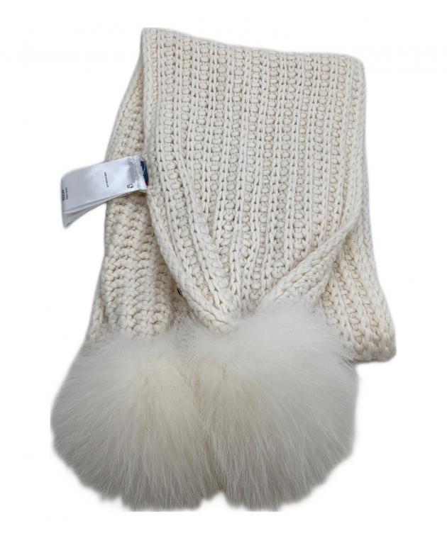 中古・古着通販】MONCLER (モンクレール) マフラー アイボリー サイズ