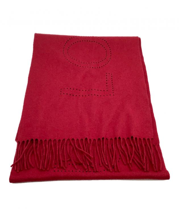 【新品未使用品】LOUIS VUITTON /カシミヤ100% /赤/マフラー ルイヴィトン エシャルプ カシミヤ100% マフラー