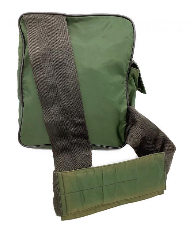 中古・古着通販】PRADA (プラダ) ショルダーバッグ グリーン×ブラウン