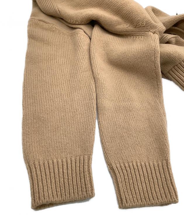 中古・古着通販】Yonetomi (ヨネトミ) ニットカーディガン ベージュ