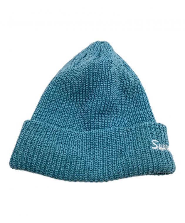 Supreme ニット帽 ボンボン ネイビー　ニットキャップ　紙タグ　usa製 Supreme ニット帽 ボンボン ネイビー ニットキャップ 紙タグ usa製