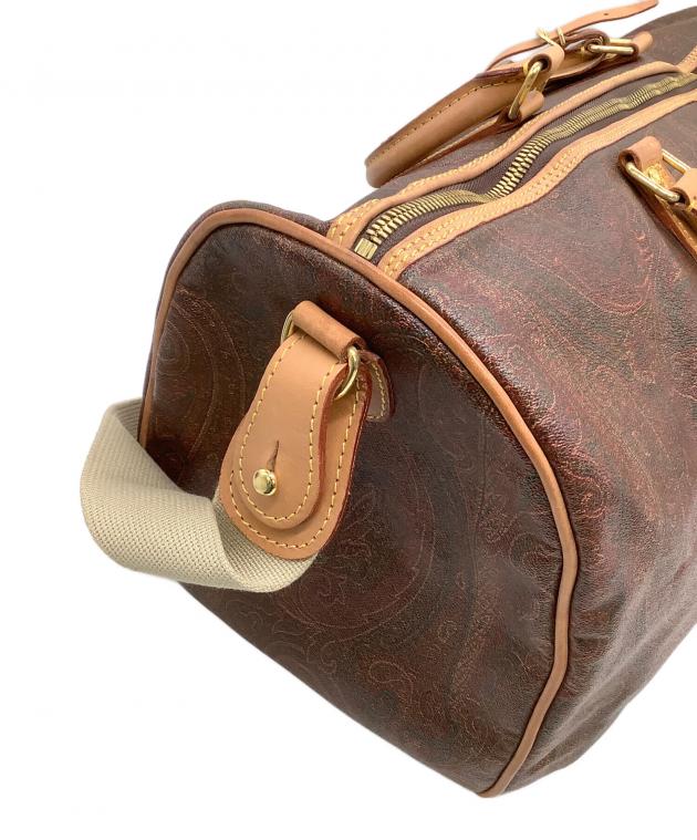 ETRO エトロ 2WAY レザー ボストンバッグ ETRO エトロ ペイズリー柄 ボストンバッグ 2WAY ブラウン 鞄 バッグ