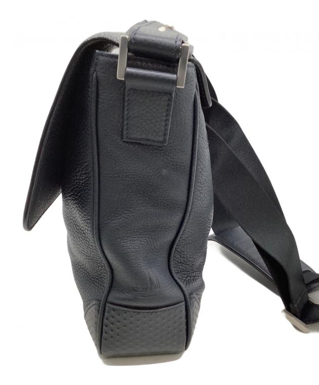 中古・古着通販】dunhill (ダンヒル) レザーショルダーバッグ ブラック