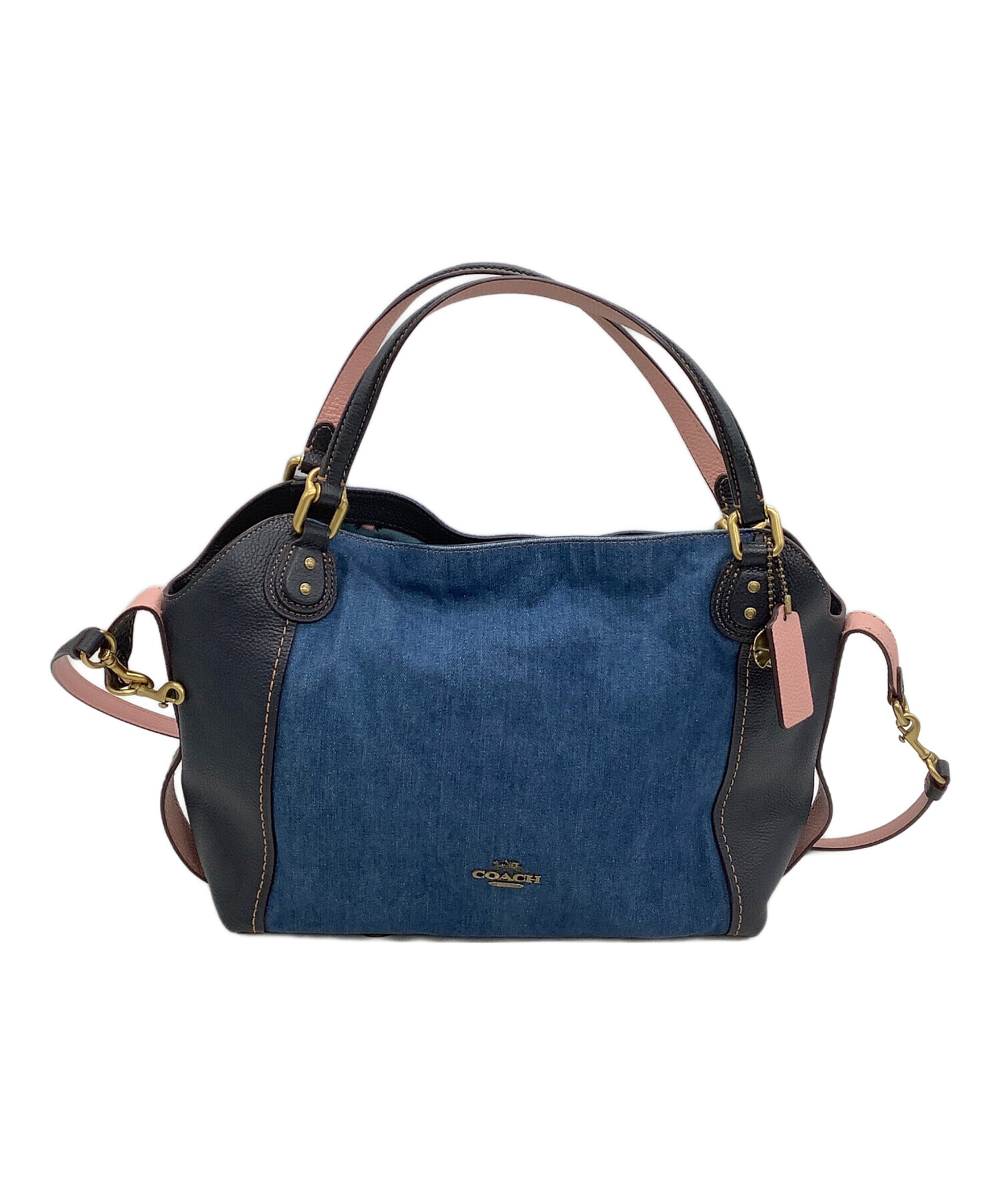 コーチ　coach 新品未使用 バック　２way 中古・古着通販】COACH (コーチ) 2WAYショルダーバッグ ネイビー