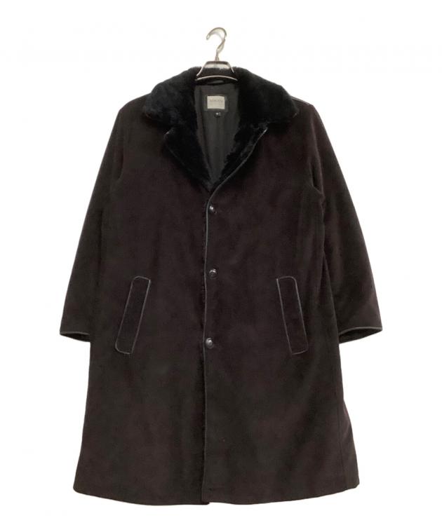 【ARMANI COLLEZIONI】ピーコート ウール ブラック 54サイズ 中古・古着通販】ARMANI COLLEZIONI (アルマーニ コレツィオーニ