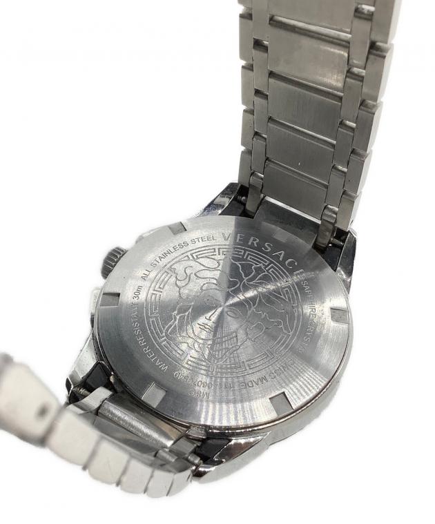 VERSACE クォーツ腕時計 シルバー 中古・古着通販】VERSACE (ヴェルサーチェ) 腕時計 キャラクター