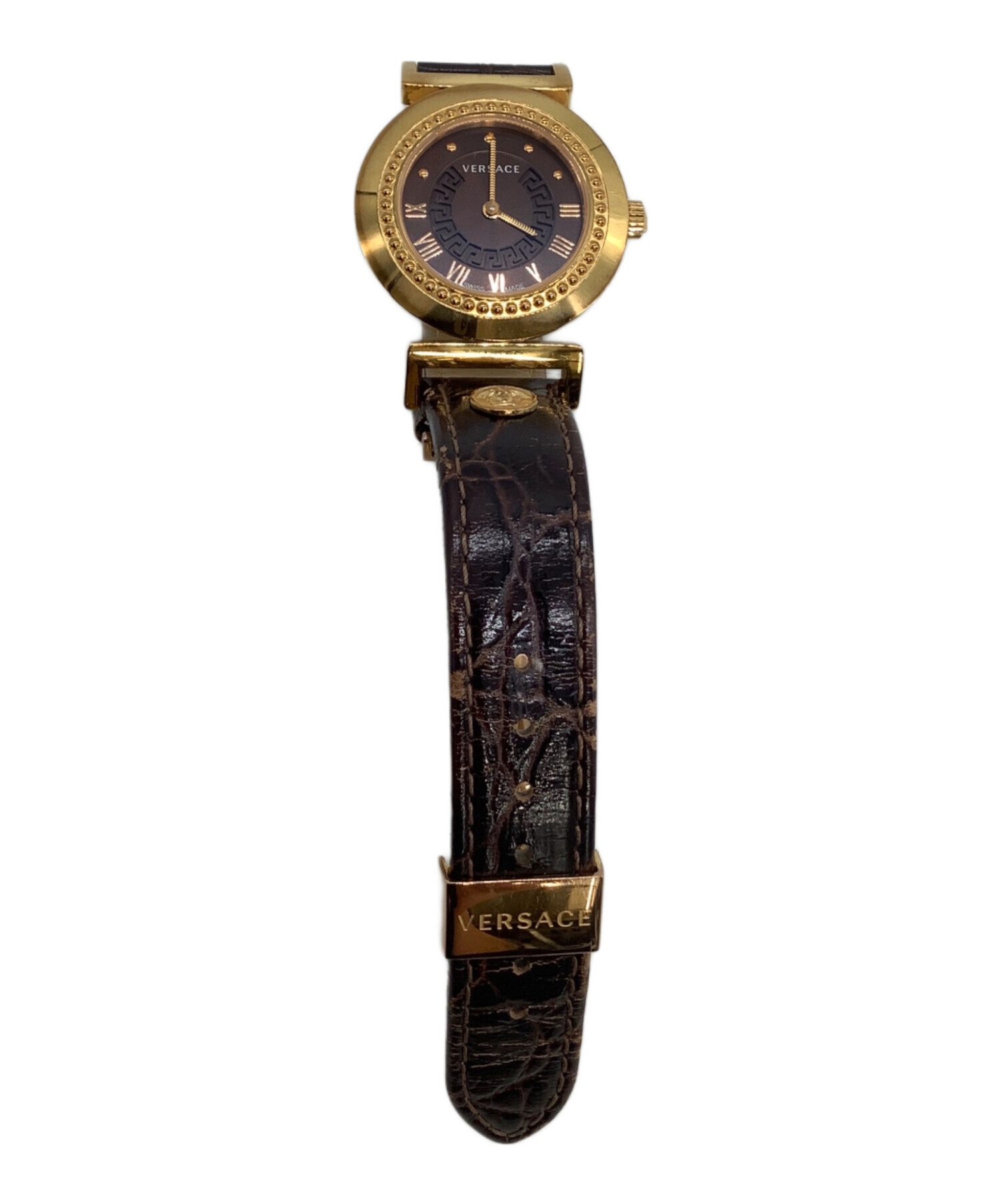 中古・古着通販】VERSACE (ヴェルサーチェ) 腕時計 クォーツ ブラック 