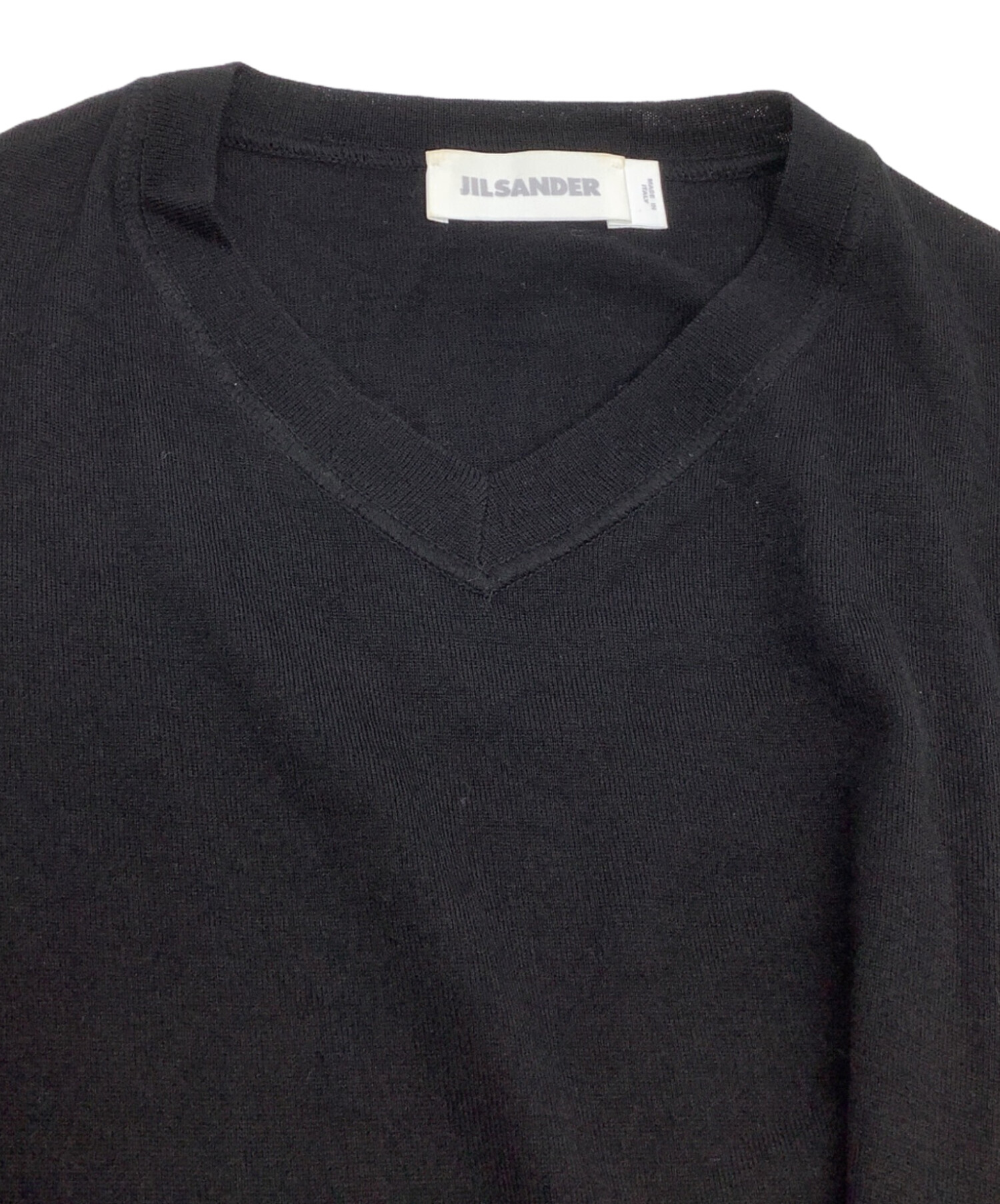 中古・古着通販】JIL SANDER (ジルサンダー) 薄手ニット ブラック