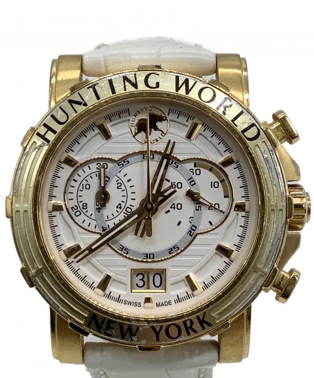 HUNTING WORLD クロノグラフ 時計 ホワイト 中古・古着通販】HUNTING WORLD (ハンティングワールド) クロノグラフ