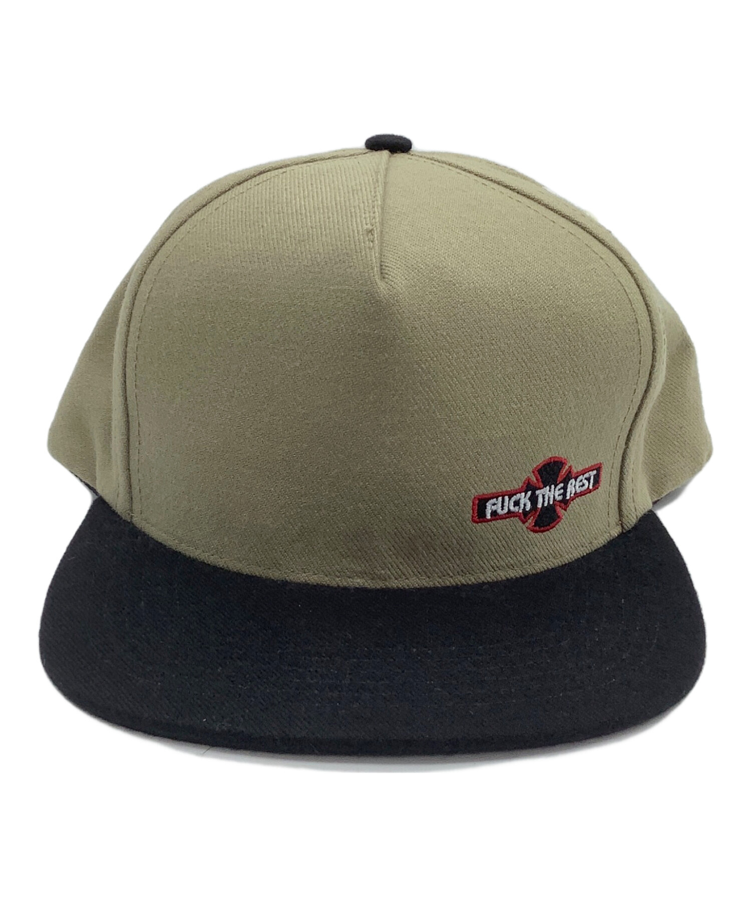 SUPREME ベージュ ブラック キャップ 中古・古着通販】Supreme (シュプリーム) INDEPENDENT (インディペン