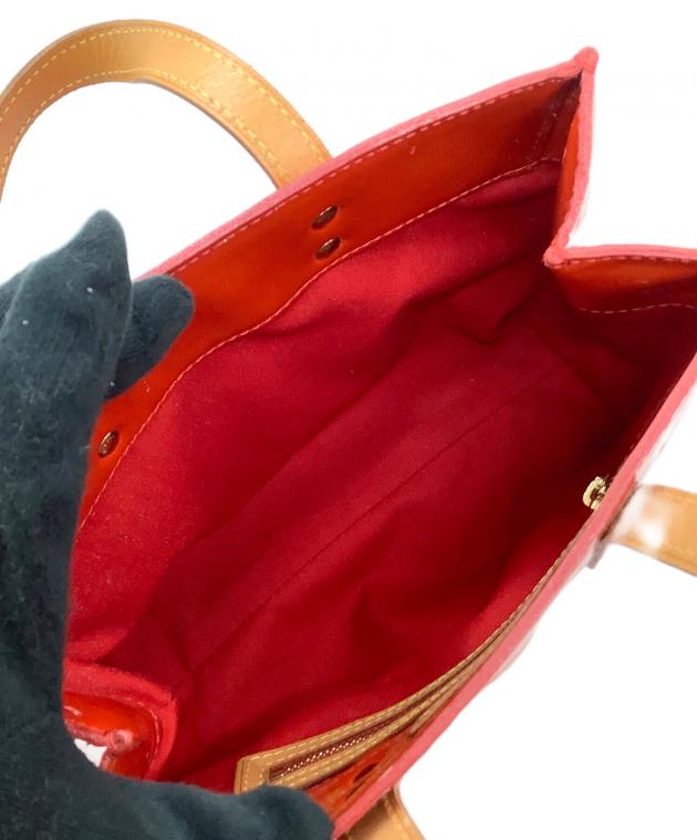 Louis Vuitton レッド ハンドバッグ　リードPM LOUIS VUITTON ルイヴィトン ヴェルニ ハンドバッグ リードPM レッド