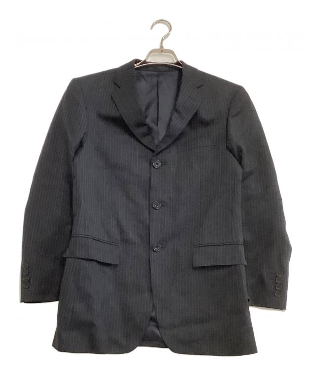 バーバリーブラックレーベル セットアップスーツ ストライプ ダークグレー36R 中古・古着通販】BURBERRY BLACK LABEL (バーバリーブラックレーベル