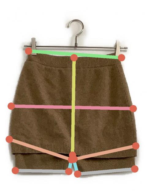 中古・古着通販】CLANE (クラネ) ニットパンツ PANTS LAYERED YAK