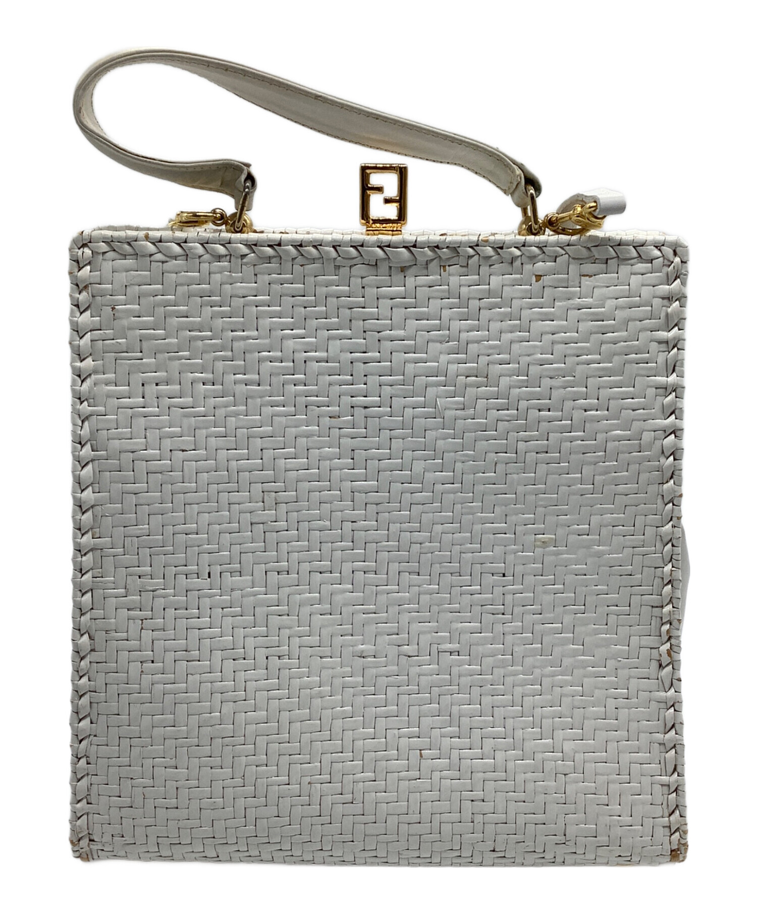 フェンディ　カゴバック大　早い者勝ち！！ 中古・古着通販】FENDI (フェンディ) カゴバッグ ホワイト｜ブランド