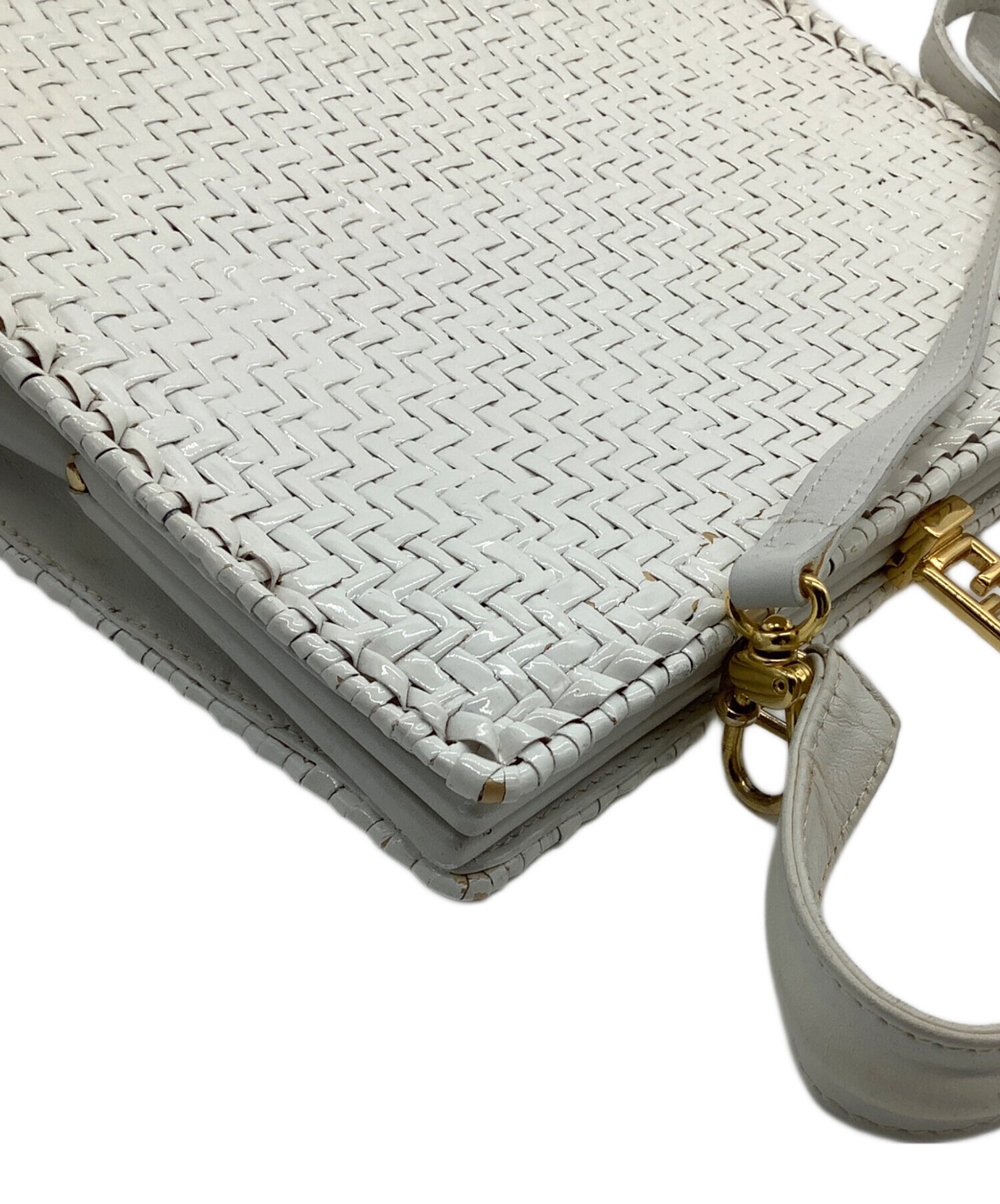 中古・古着通販】FENDI (フェンディ) カゴバッグ ホワイト｜ブランド