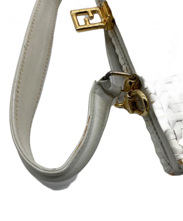 中古・古着通販】FENDI (フェンディ) カゴバッグ ホワイト｜ブランド