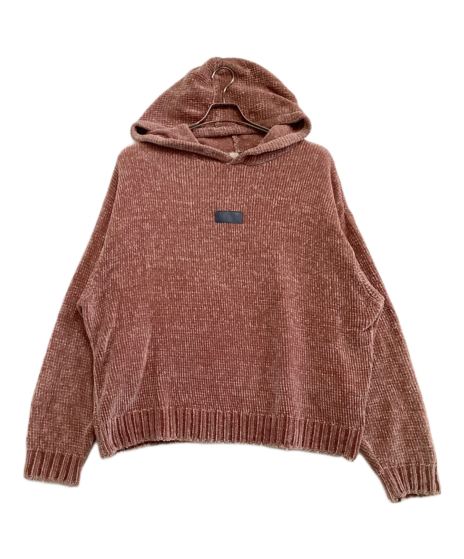 KITH キス　23ss ベロア　ボックスロゴパーカー 中古・古着通販】KITH (キス) ベロアパーカー ピンク サイズ:XL