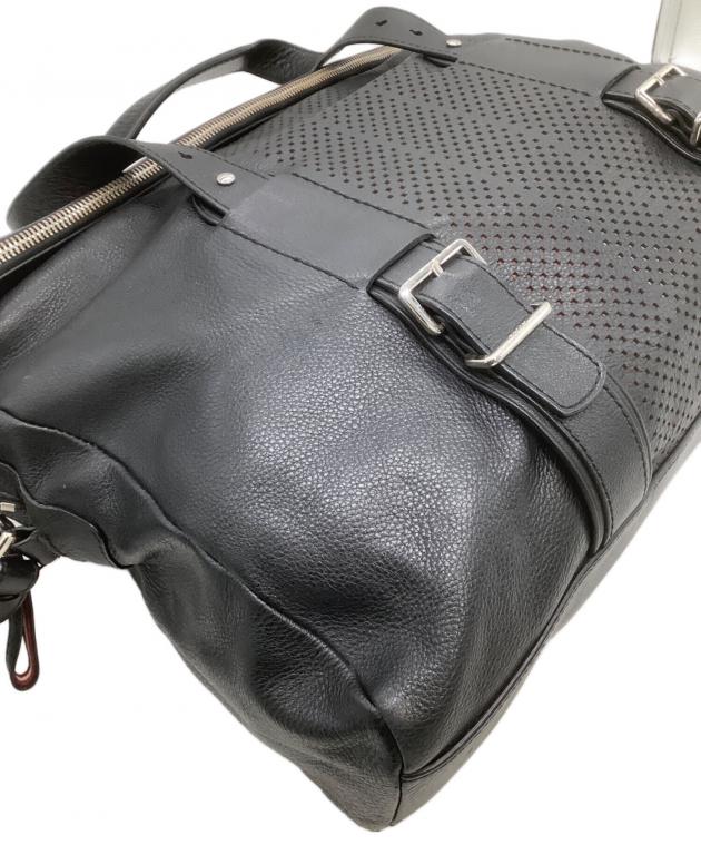 バッグ Vintage Bally leather Boston bag black ラグジュアリー感あふれるレディース レザークロスボディバッグ＆ミニ