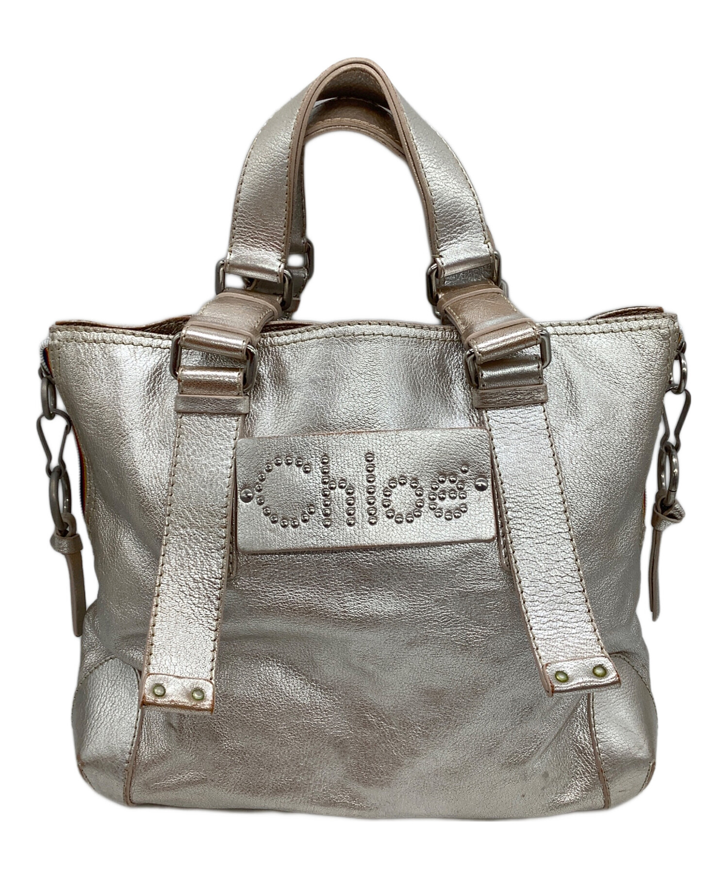 中古・古着通販】Chloe (クロエ) トートバッグ シルバー｜ブランド
