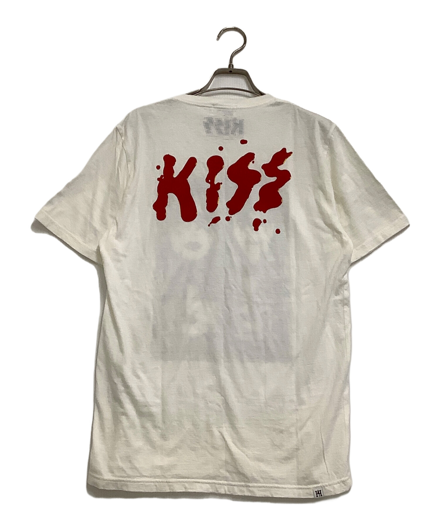 ヒステリックグラマー KISS Tシャツ ホワイト サイズL 中古・古着通販】Hysteric Glamour (ヒステリックグラマー) 半袖T KISS