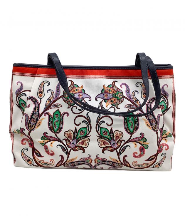 中古・古着通販】ETRO (エトロ) トートバッグ ペイズリー ホワイト