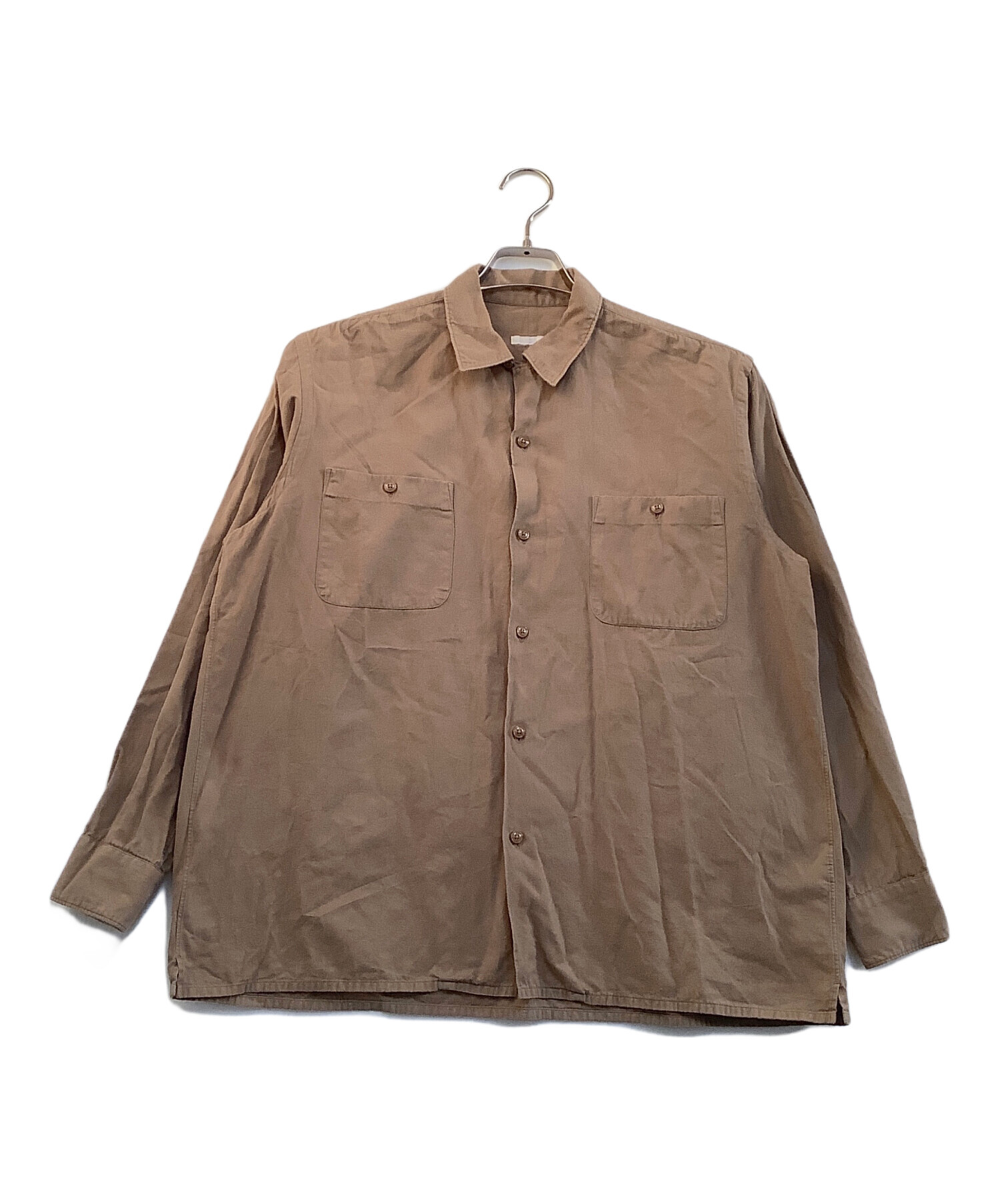 中古・古着通販】COMOLI (コモリ) 長袖シャツ コットンネルオープン