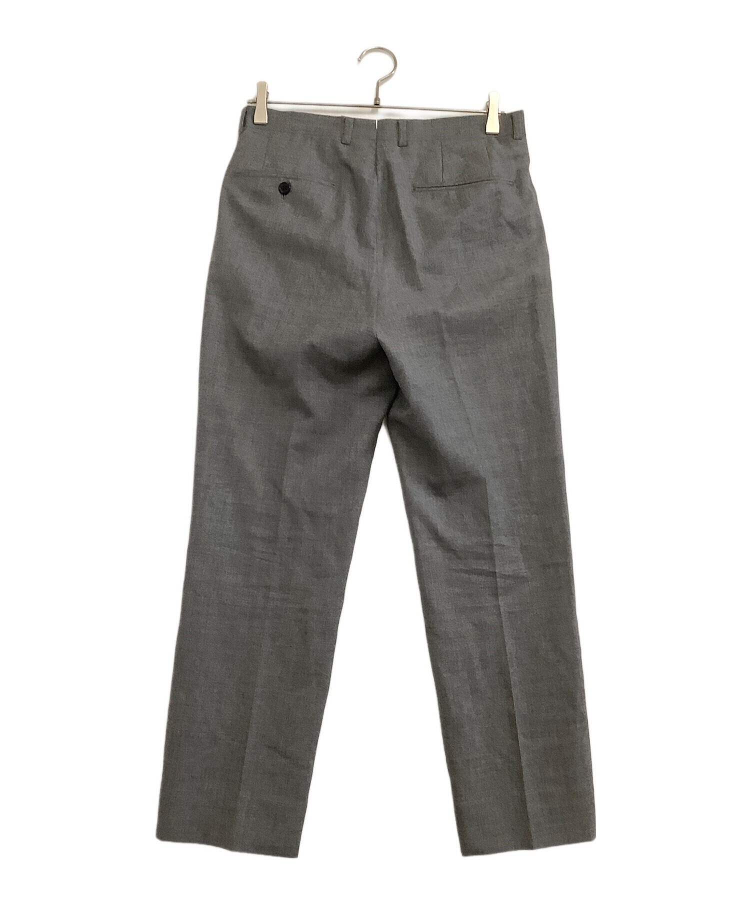 KENNETH FIELD グレー チェック柄 スラックス 中古・古着通販】kenneth field (ケネスフィールド) スラックス グレー