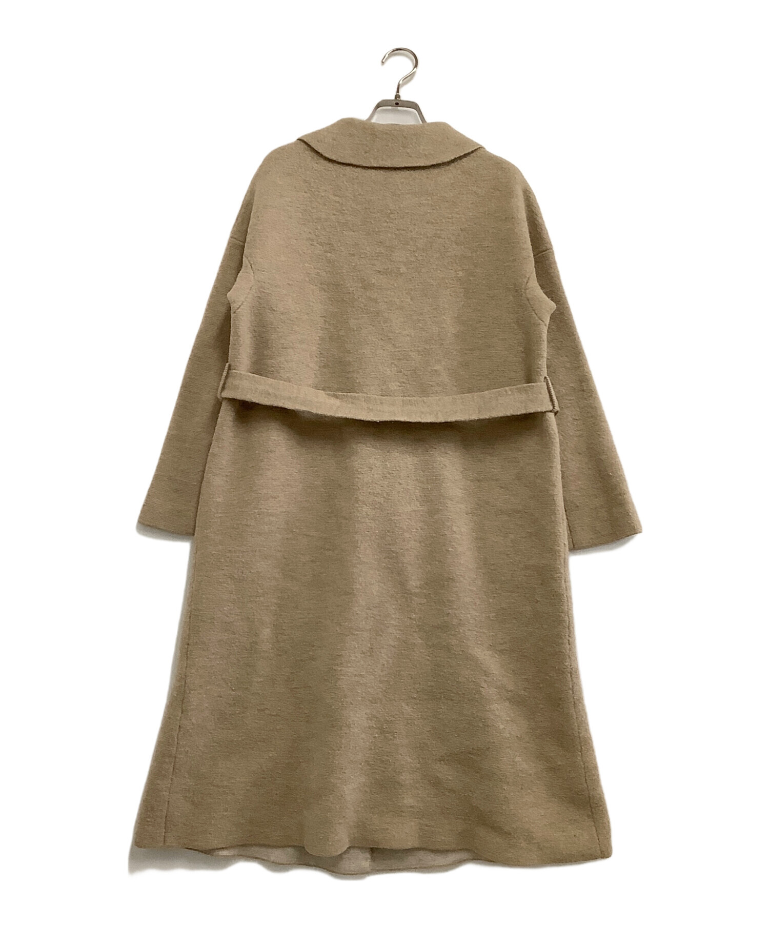 45R フォーティーファイブアール 美品 ふわふわ裏毛フード 0 ベージュ 中古・古着通販】45R (フォーティファイブ・アール) ウールコート