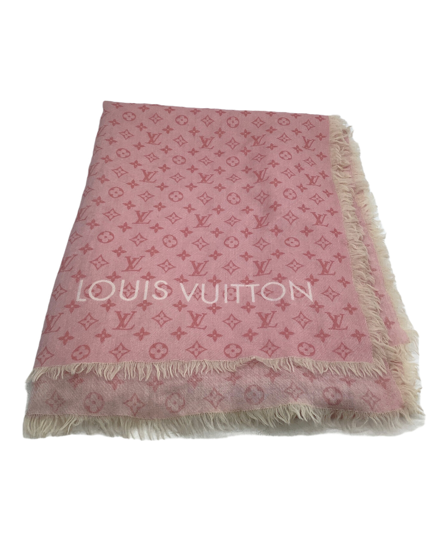 y*o様 Louis Vuitton ピンク 大判ストール 中古・古着通販】LOUIS VUITTON (ルイ ヴィトン) 大判ストール ピンク
