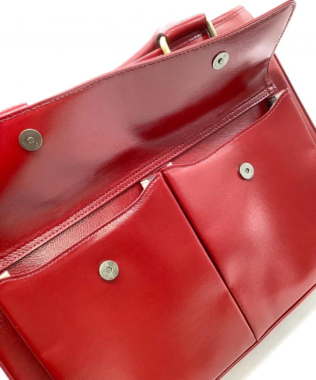 中古・古着通販】BURBERRY (バーバリー) ハンドバッグ レッド