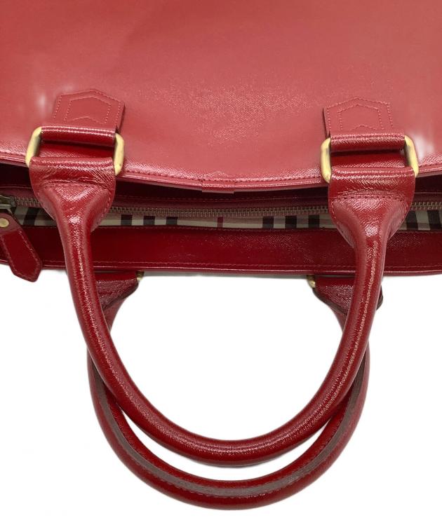 中古・古着通販】BURBERRY (バーバリー) ハンドバッグ レッド