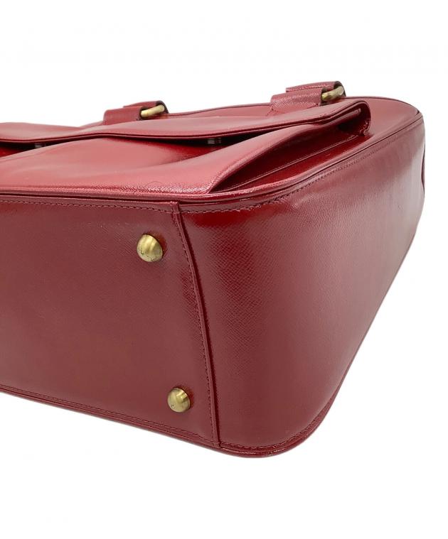 中古・古着通販】BURBERRY (バーバリー) ハンドバッグ レッド