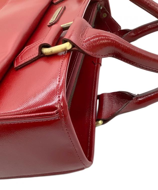 中古・古着通販】BURBERRY (バーバリー) ハンドバッグ レッド