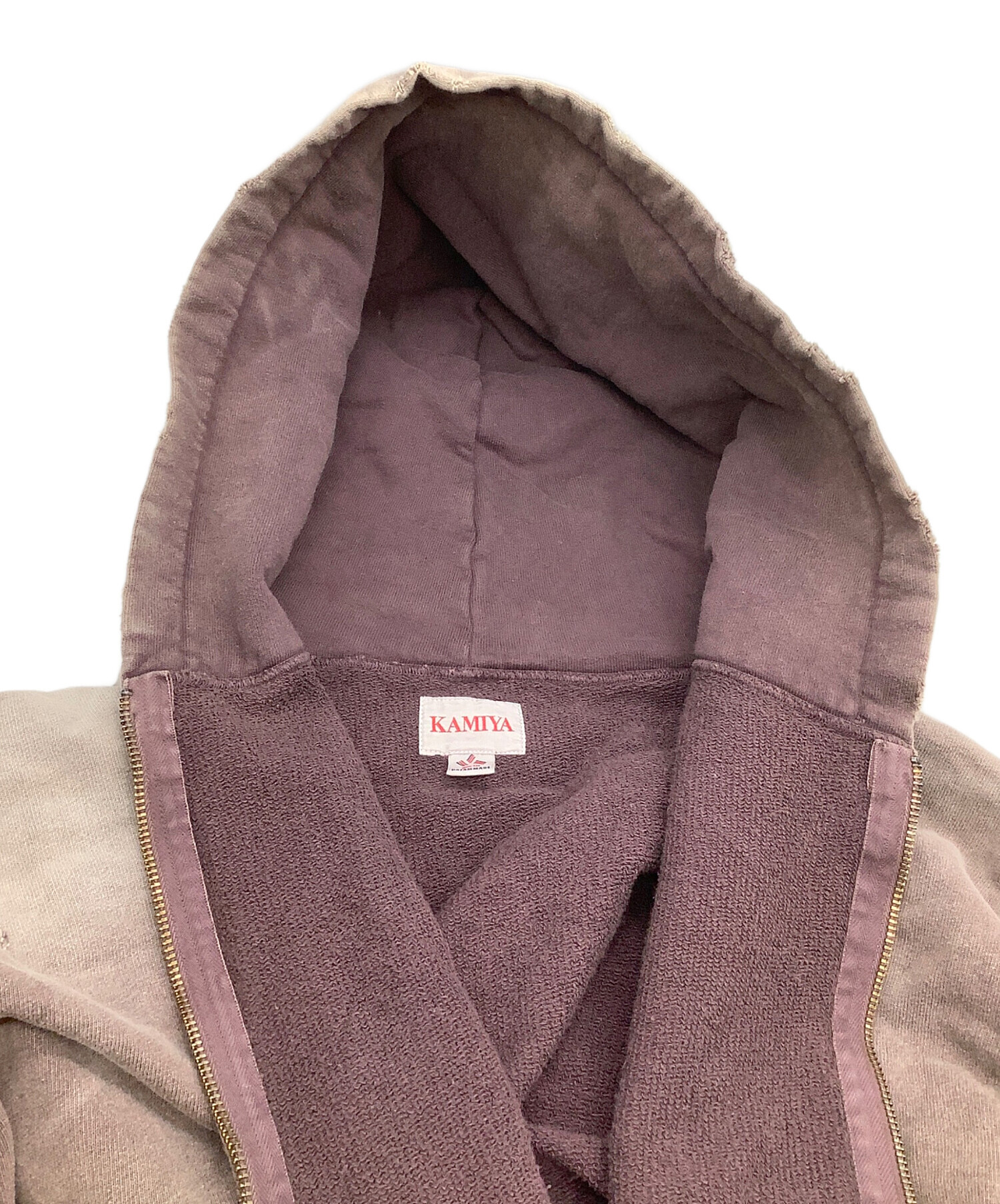 中古・古着通販】KAMIYA (カミヤ) ジップパーカー ROPE/Bleached Zip