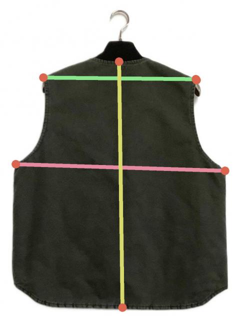 中古・古着通販】CarHartt (カーハート) ダックベスト ダークグリーン