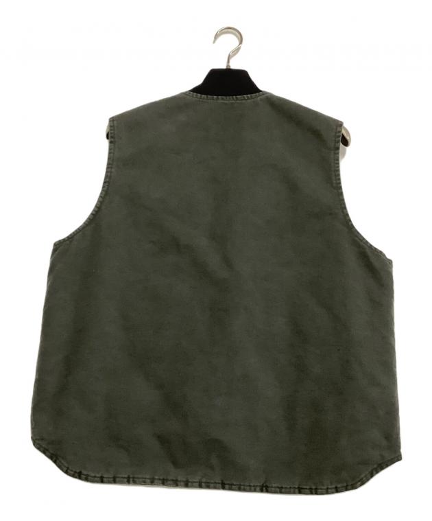 中古・古着通販】CarHartt (カーハート) ダックベスト ダークグリーン