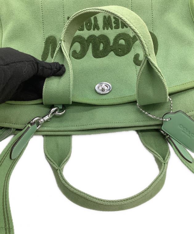 中古・古着通販】COACH (コーチ) 2WAYバッグ カーゴトート グリーン