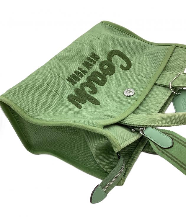 中古・古着通販】COACH (コーチ) 2WAYバッグ カーゴトート グリーン