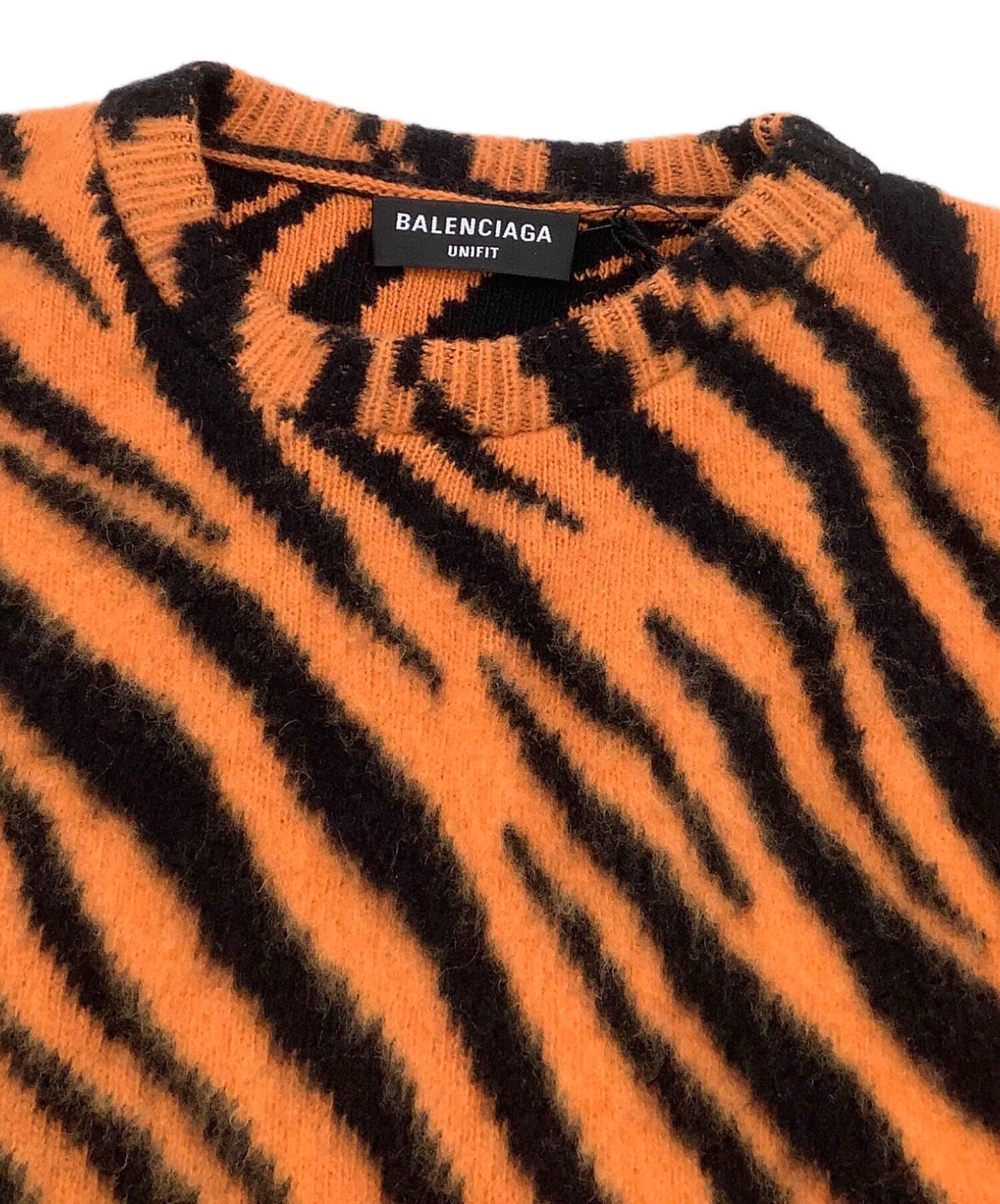 中古・古着通販】BALENCIAGA (バレンシアガ) 厚手ニット オレンジ